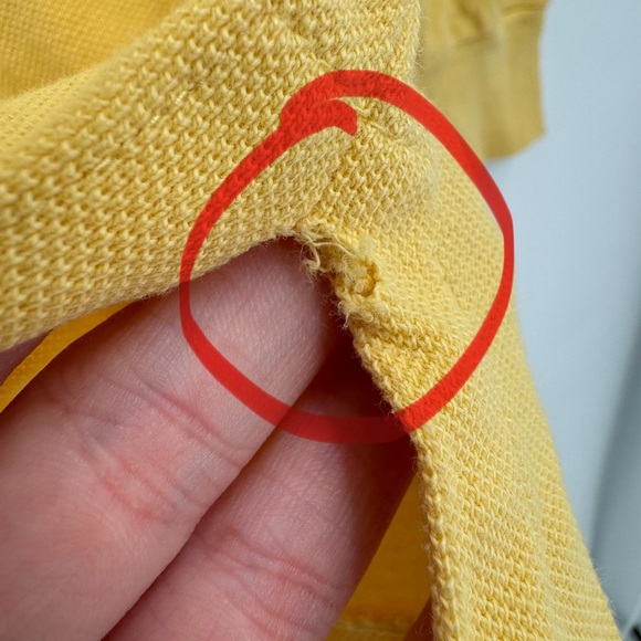 Polo Ralph Lauren Men’s Large Yellow 100% Cotton‎ Long Sleeve Polo Shirt - Picture 7 of 7